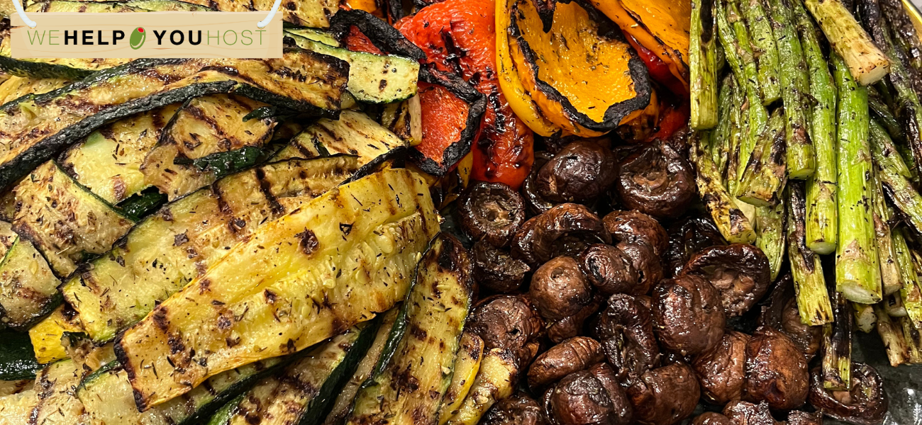 Catering - pictures of grilled vegetables - We Help You Host